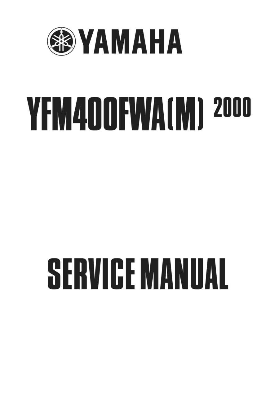 Manual De Serviços - Yamaha - YFM 400 FWA - 2000