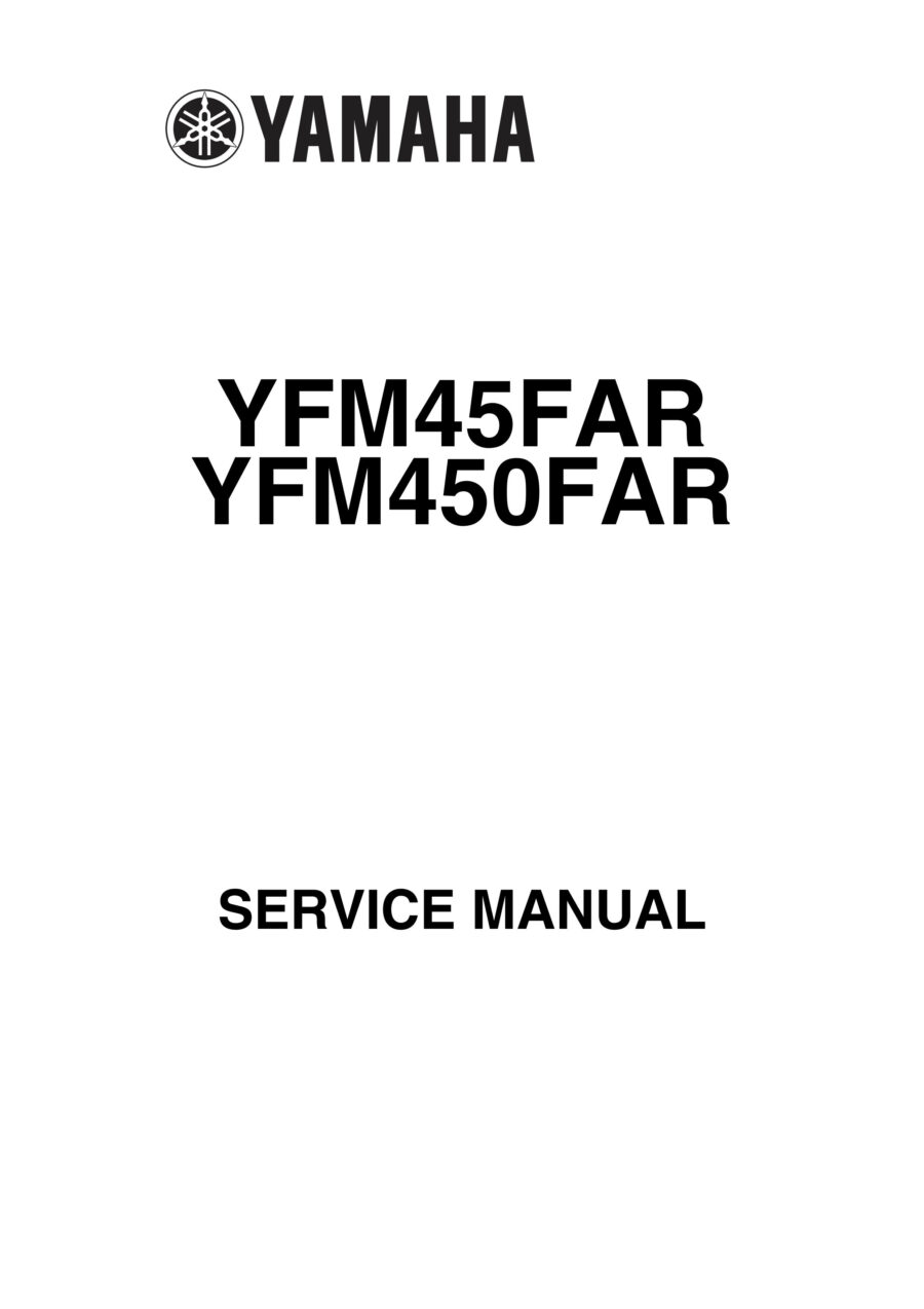 Manual De Serviços - Yamaha - YFM 45FAR - YFM 450FAR - 2002