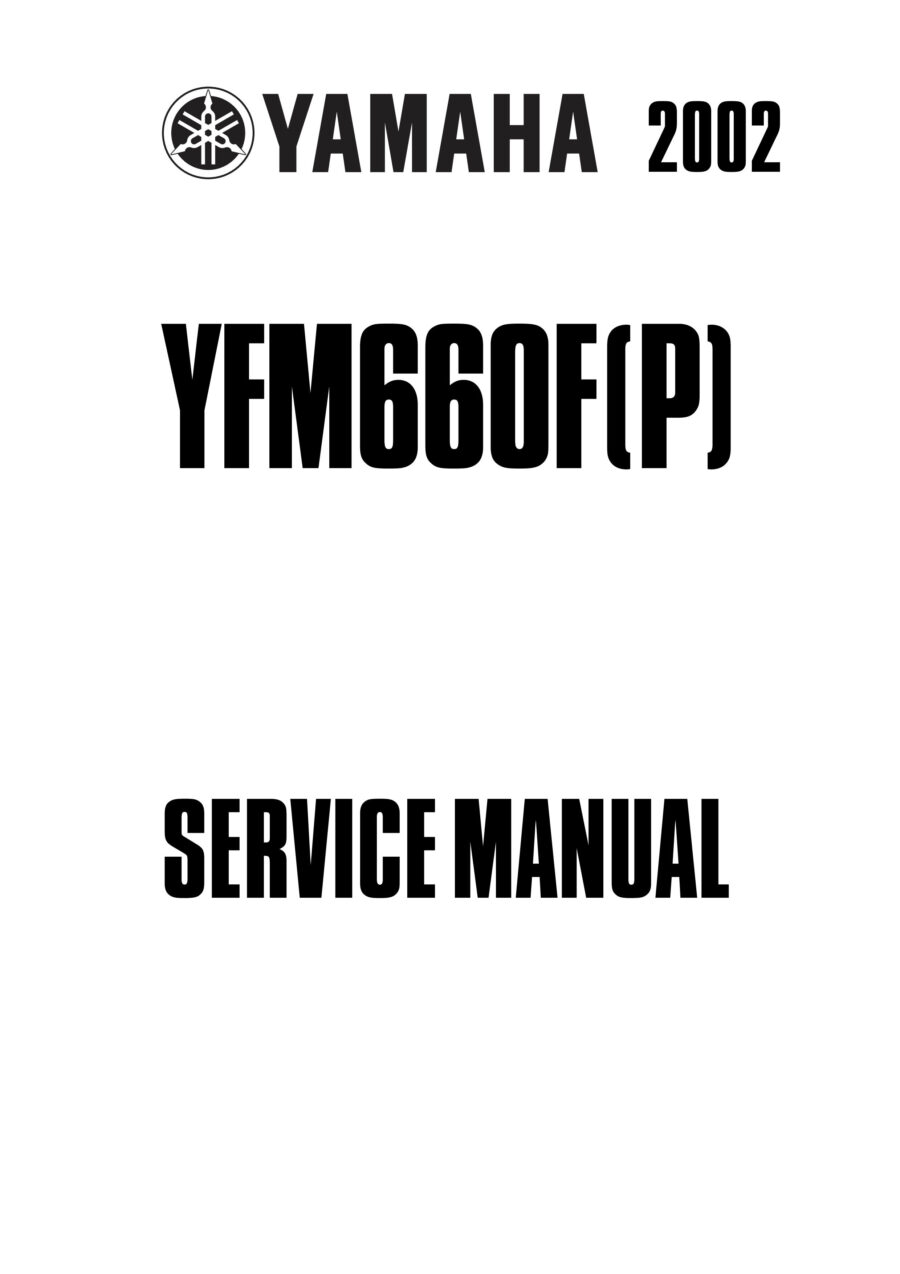 Manual De Serviços - Yamaha - YFM 660 F - Grizzly - 2002 - 2007