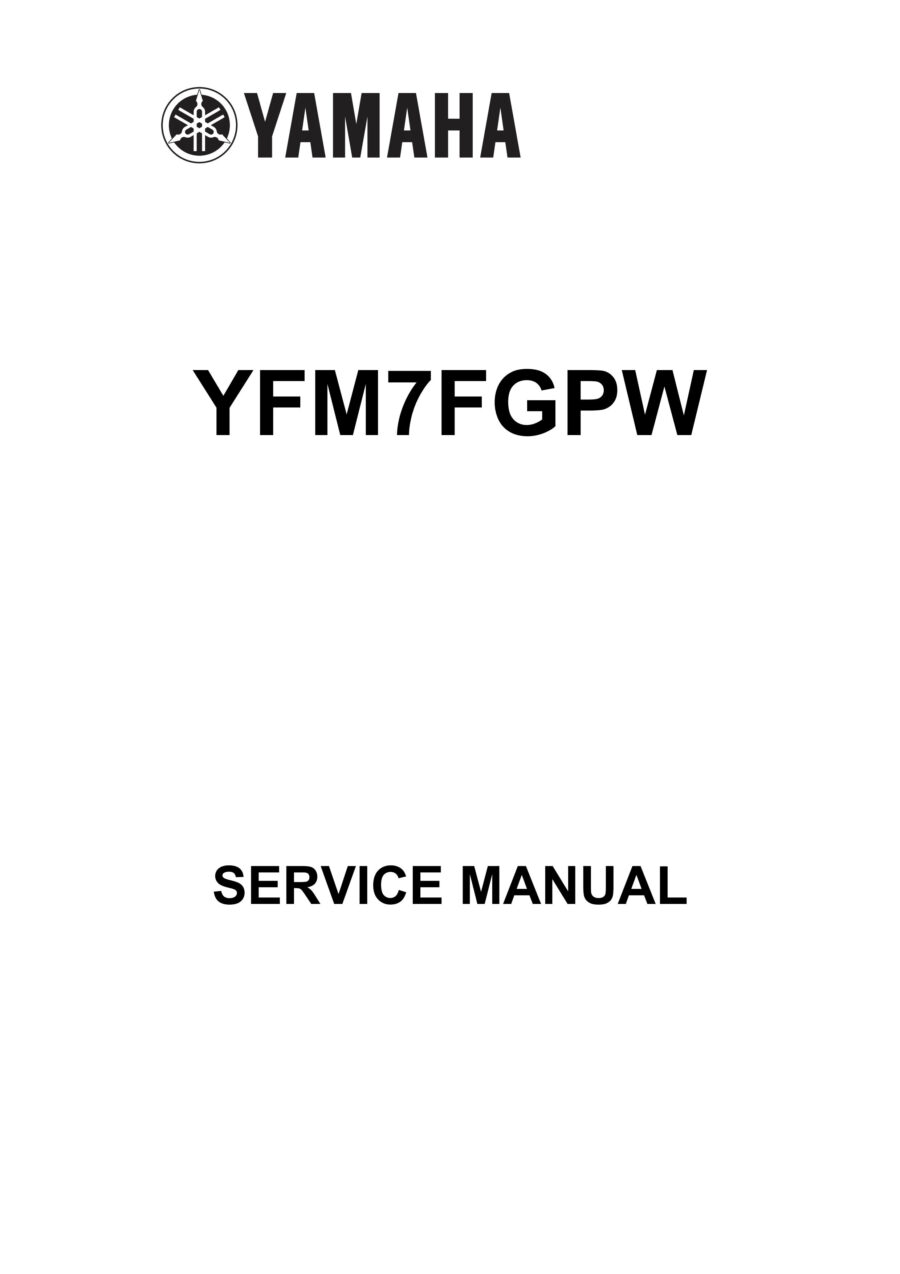 Manual De Serviços - Yamaha - YFM 700 - Grizzly - YFM7FGPW - 2006