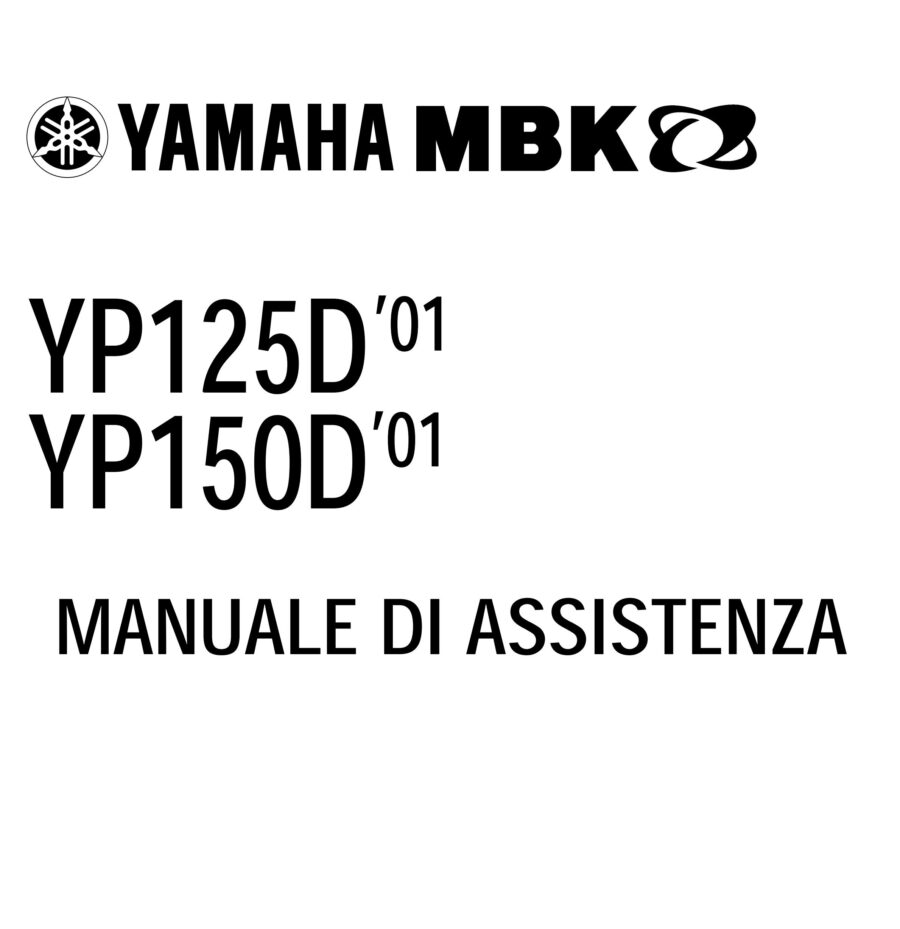 Manual De Serviços - Yamaha - YP 125D - YP 150D - 2001