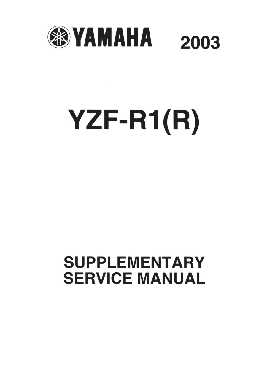 Manual De Serviços - Yamaha - YZF R1 - 2002 - 2003