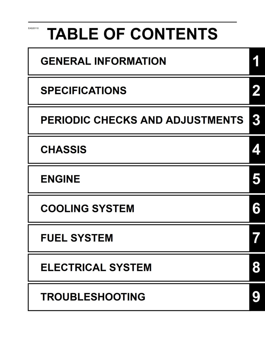 Manual De Serviços - Yamaha - YZF R1 - 2009