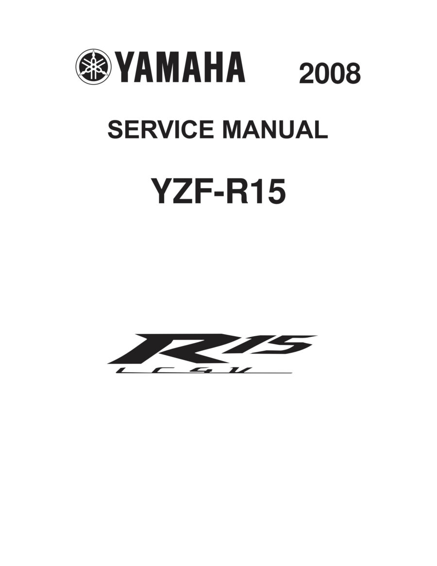 Manual De Serviços - Yamaha - YZF R15 - 2008