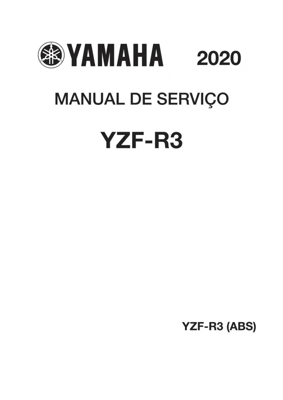 Manual De Serviços - Yamaha - YZF R3 ABS - 2020