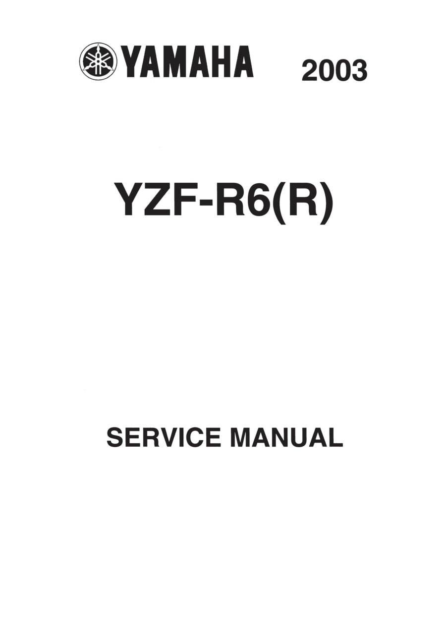 Manual De Serviços - Yamaha - YZF R6 - 2003