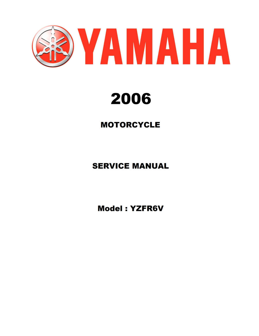 Manual De Serviços - Yamaha - YZF R6 - 2006