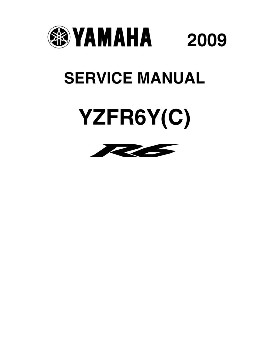 Manual De Serviços - Yamaha - YZF R6 - 2009