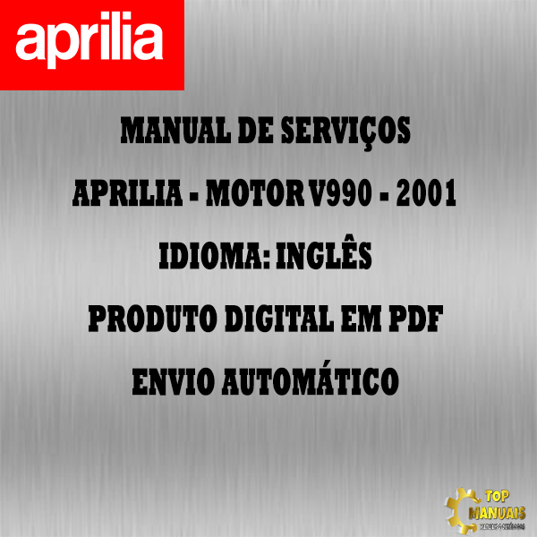 Manual De Serviços - Aprilia - MOTOR V990 - 2001