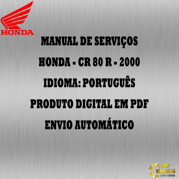 Manual De Serviços - Honda - CR 80 R - 2000