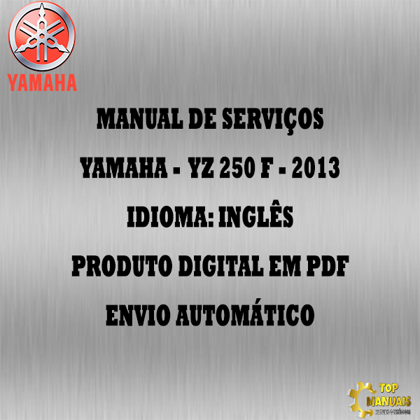 Manual De Serviços - Yamaha - YZ 250 F - 2013
