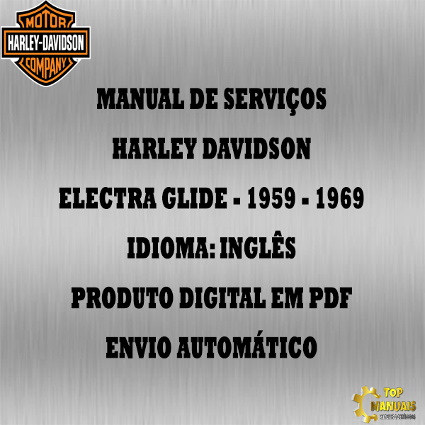 Manual De Serviços - Harley Davidson - Electra Glide - 1959 - 1969
